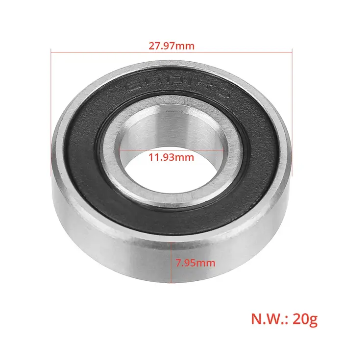 Roulements à billes de moyeu de roue arrière 6001RS, roulement de précision à grande vitesse pour Xi