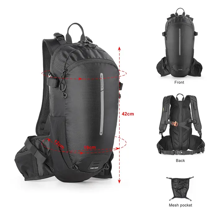 Rhinowalk sac de vélo 12L sac à dos de cyclisme vélo multifonctionnel Sport de plein air escalade ra
