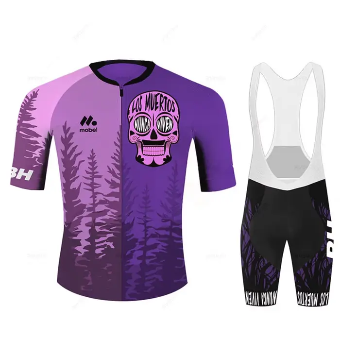 Ensemble de maillot de cyclisme pour homme, vêtements de course d'équipe, vêtements de vélo de montagne, vêtements de sport d'été, zones de cyclisme, mode