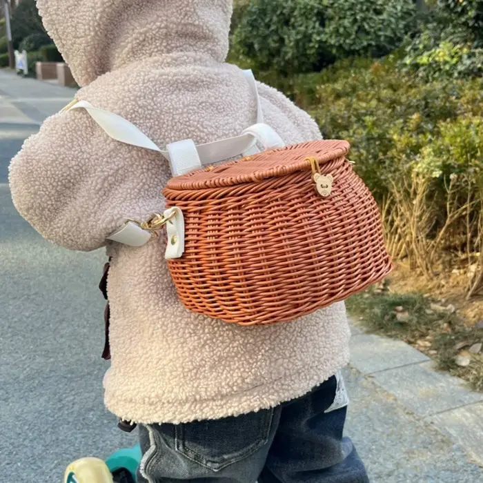 Panier ou sac à dos de rangement pour vélo avec couvercle