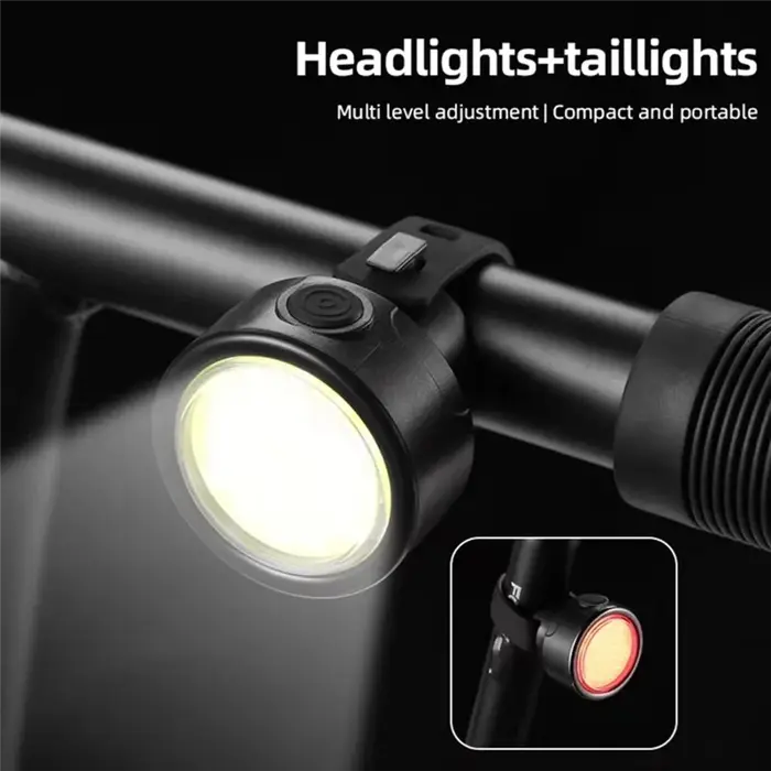 LED phare vélo avant lumières alimenté par batterie étanche