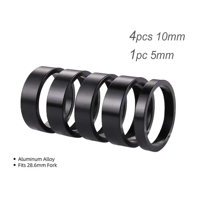 Entretoise de casque en alliage d'aluminium pour potence de vélo de 28