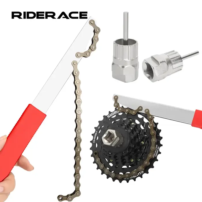 Kit d'outils de démontage de roue libre de vélo avec clé à cassette 12 dents