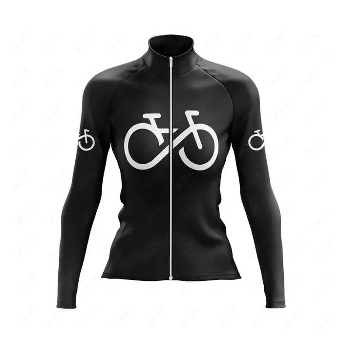 Maillot de cyclisme à manches longues pour femmes, chemises de vélo de course sur route, vêtements d