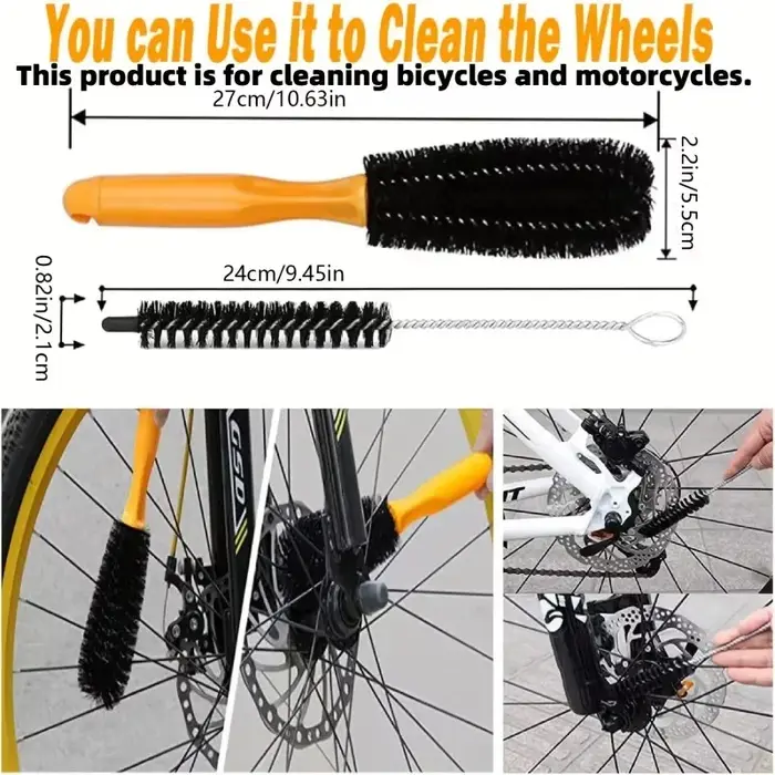 Kit de nettoyage de vélo 10 pièces
