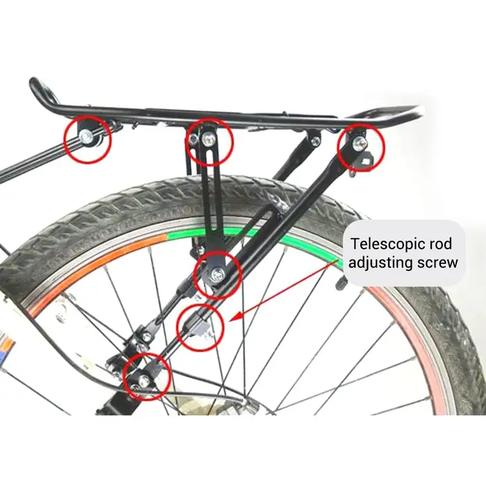 Porte-bagages de vélo réglable