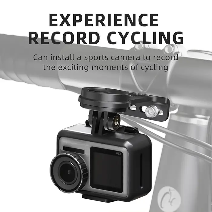 CYCLAMI support de guidon de vélo à montage avant étendu pour adaptateur NiteRider caméra d'action sportive Garmin XOSS G + IGSPORT RAVEMEN