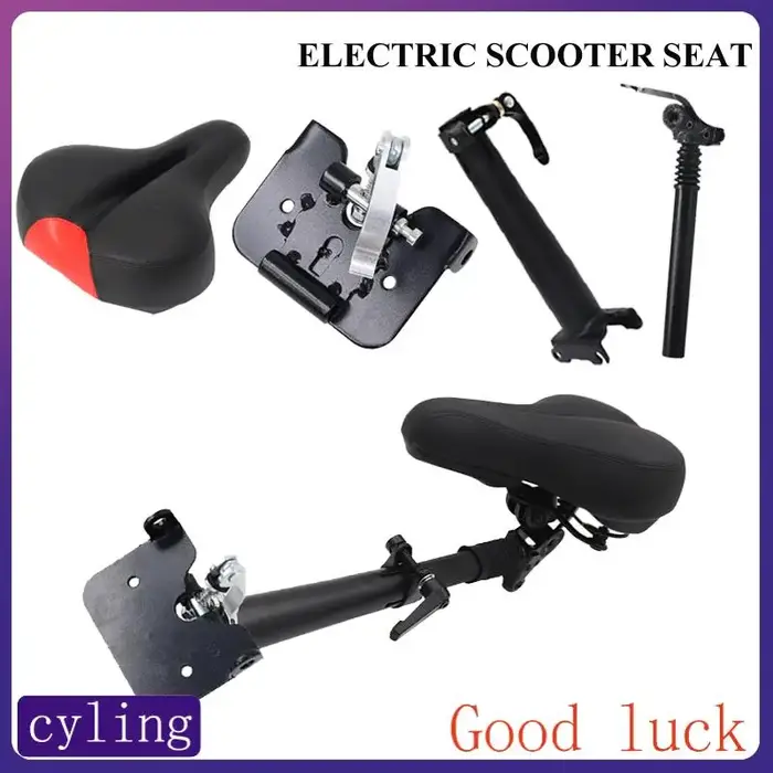 Selle de scooter pour scooter électrique, pliable, réglable en hauteur, siège pliant absorbant les chocs, accessoires pour scooter électrique