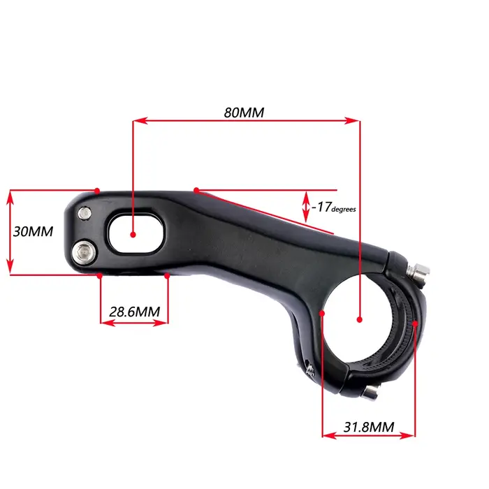 31.8*28.6mm Vor vtt Vorbau Riser 90mm 7/17 Grad Rennrad vtt Lenker al-legowie CNC DH/AM/XC tige couv