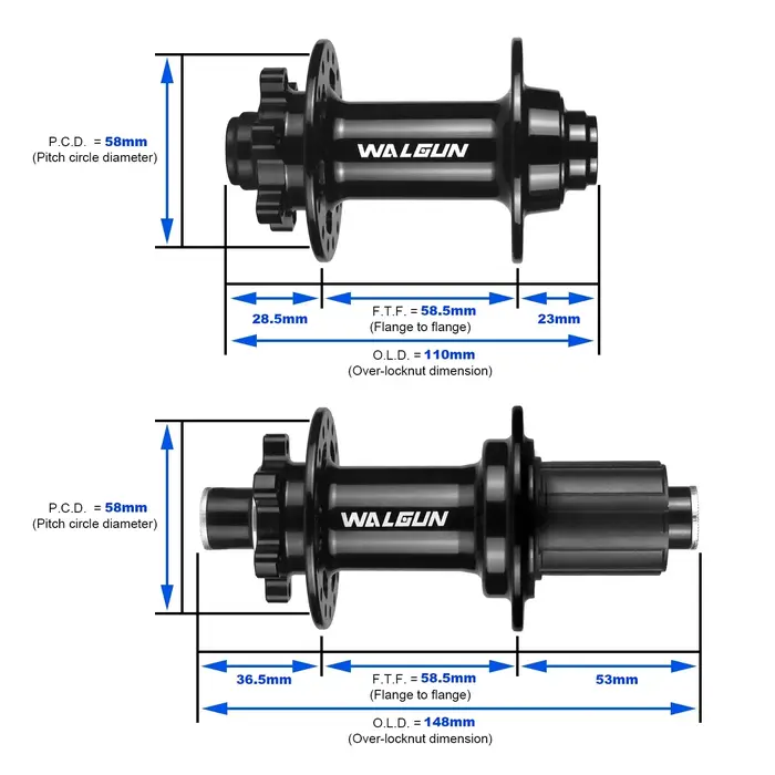 Moyeu de suralimentation de vélo VTT Walgun