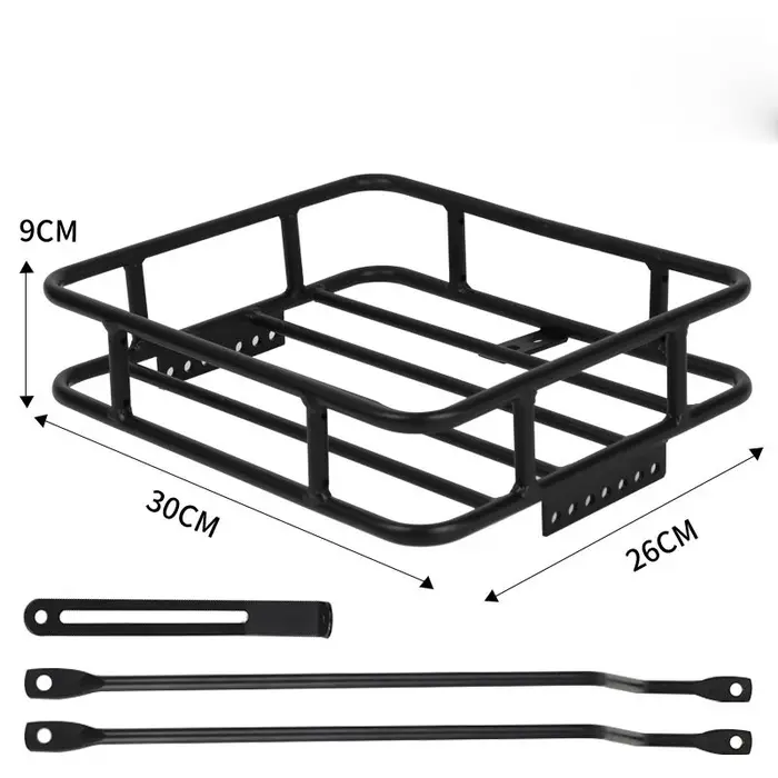 Panier d'étagère avant de vélo en gravier de voyage 700C