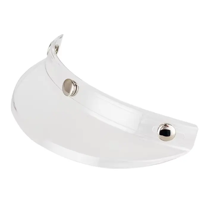 Hurbike-Pare-vent rabattable pour casque, visière à visière à 3 boutons pression, lentille de protec