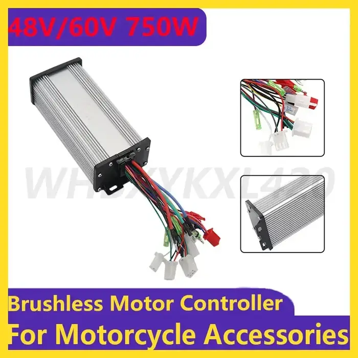 Tricycle et Scooter électrique 48V 60V 750W, accessoires modifiés, contrôleur de moteur Intelligent 