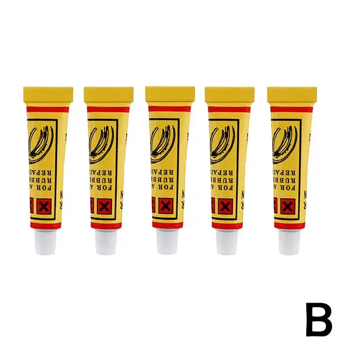 Lot de 5 Colles de Réparation pour Pneus de Vélo