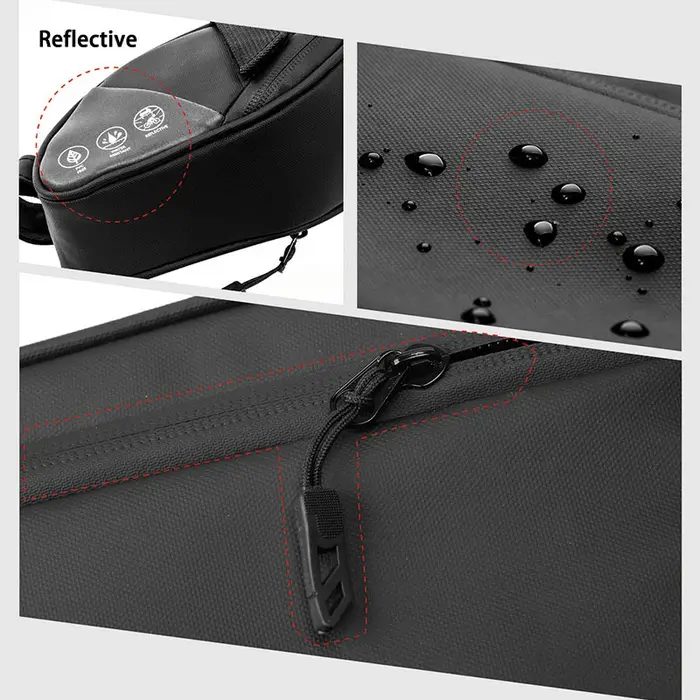 Sac de selle réfléchissant imperméable pour vélo