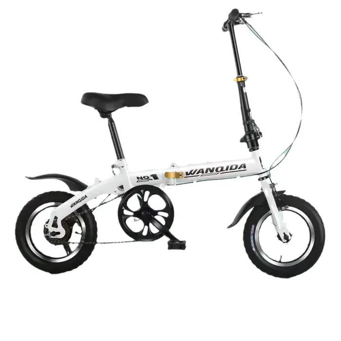 Vélo pliable, petit vélo de 12 pouces pour garçons et filles, transmission portable et ultralégère avec freins à disque