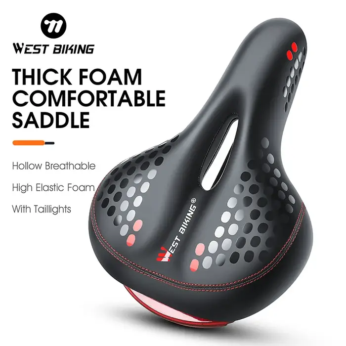 WEST BIKING Selle de vélo large et confortable pour VTT