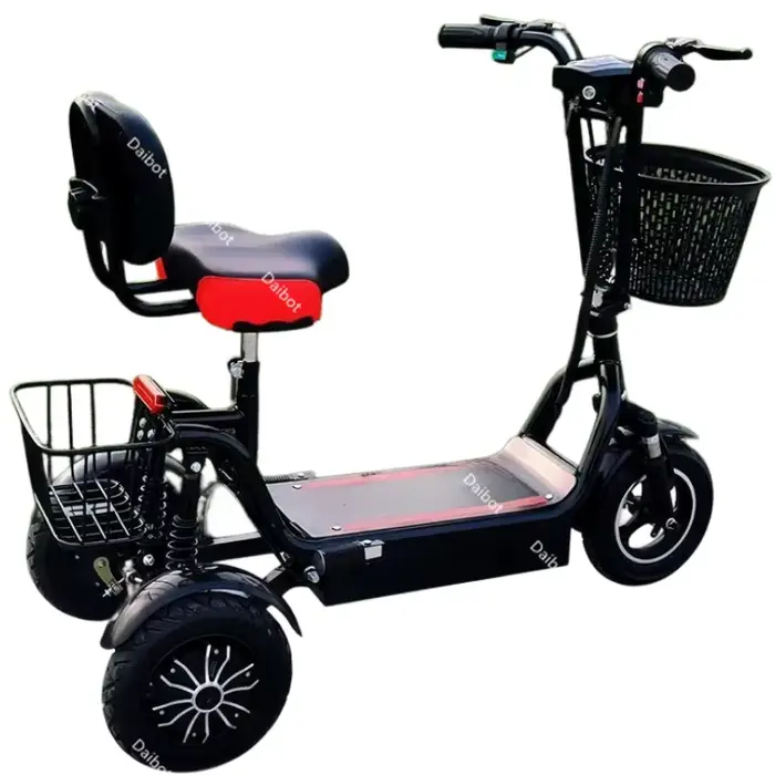 Scooter de mobilité pliable à double moteur pour les personnes âgées