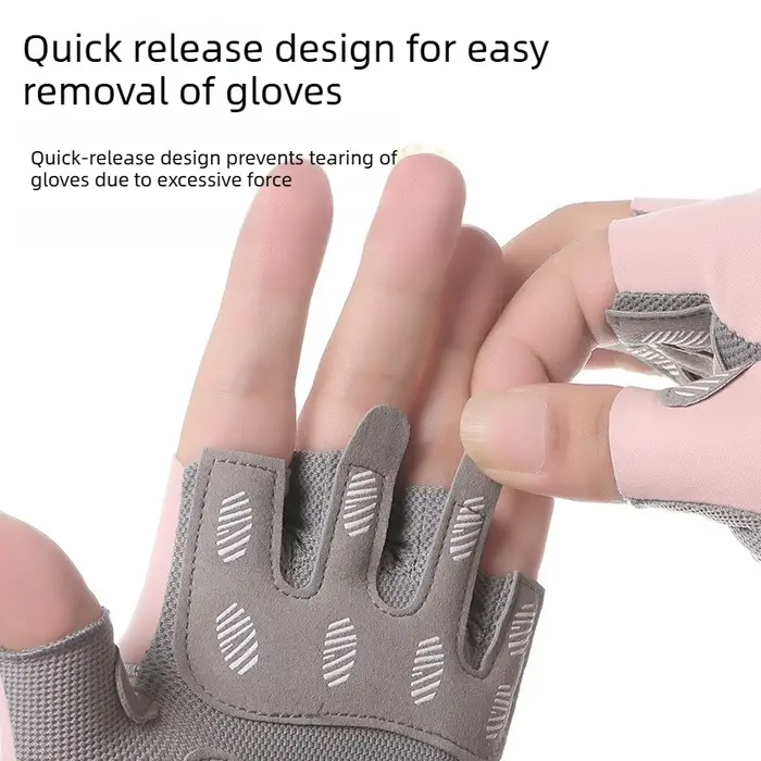 Gants de cyclisme demi-doigts pour femmes