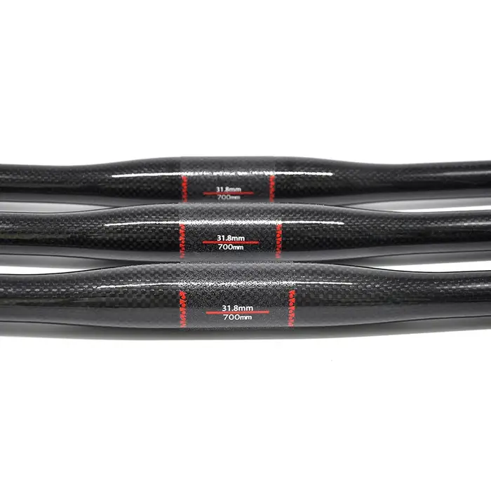 NO TRADEMARK VTT guidon de vélo plat pièces vtt 3K