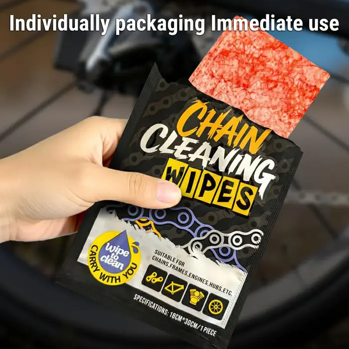 Lingettes de nettoyage pour chaînes de vélo