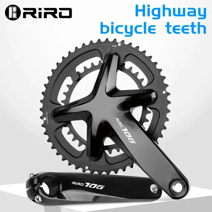 RIRO 706 vélo de route pédalier intégré 170mm 110BCD 53-39T/50-34T Double plateaux pignons creux