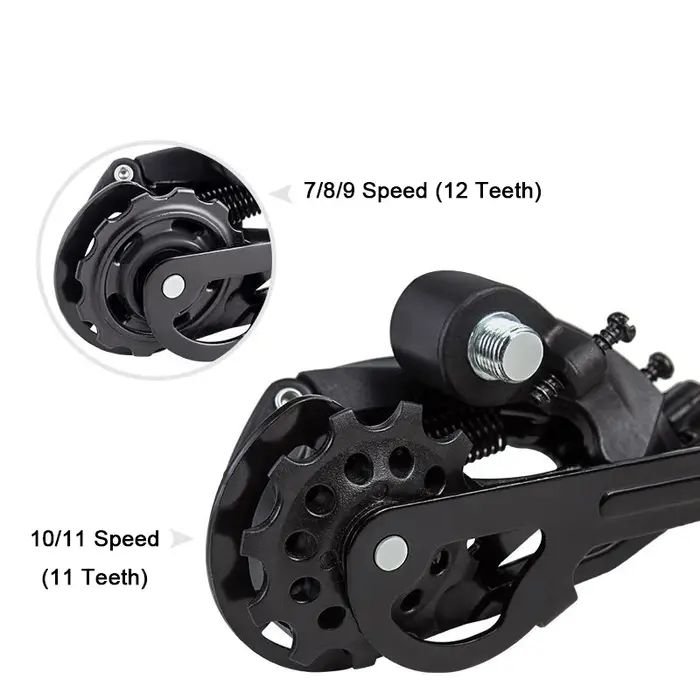 Dérailleur arrière de vélo vtt 7 8 9 10 11 vitesses, pièces de rechange, haute résistance, système 7