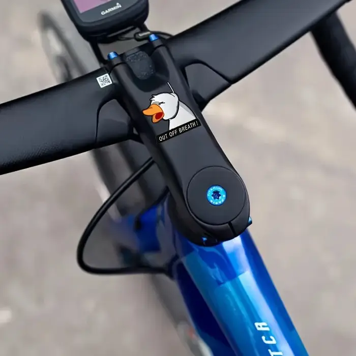 Autocollant de vélo « Funny Tired Duck » « Out Of Breath »