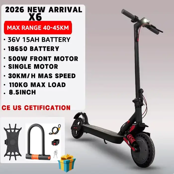 Trottinette électrique pliable 36V 500W avec siège amovible