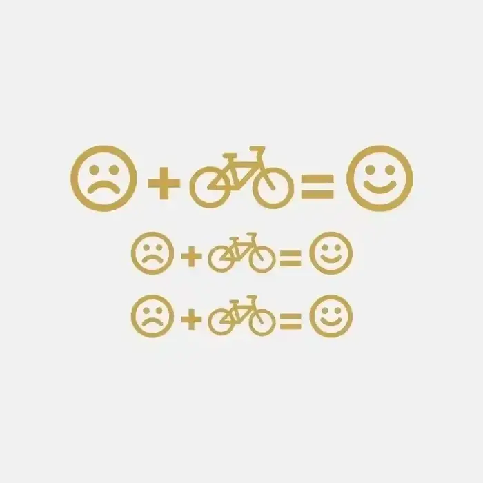 1 ensemble d'autocollants personnalisés pour vélo