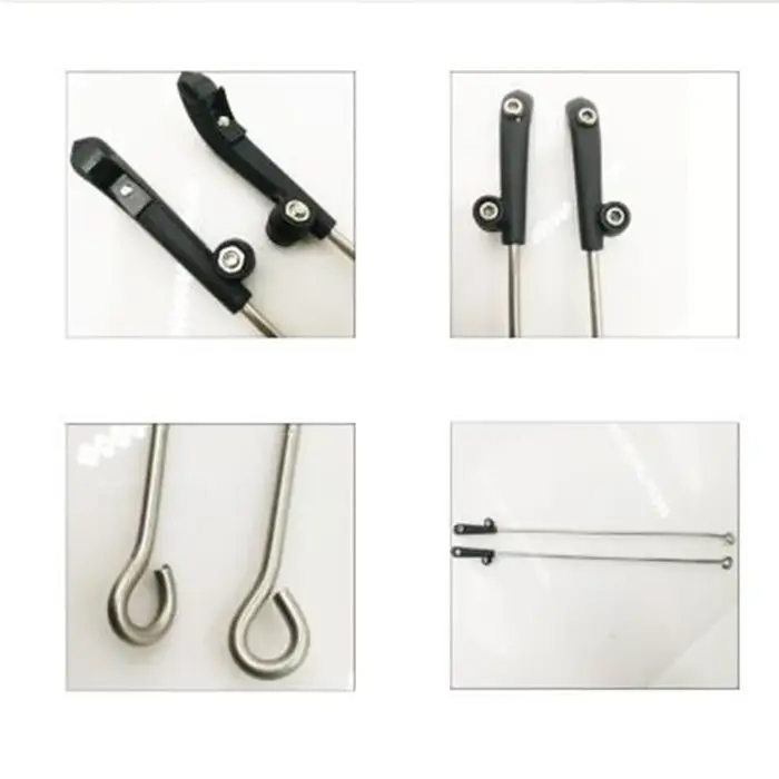 Support de garde-boue en alliage d'aluminium argenté pour vélo électrique