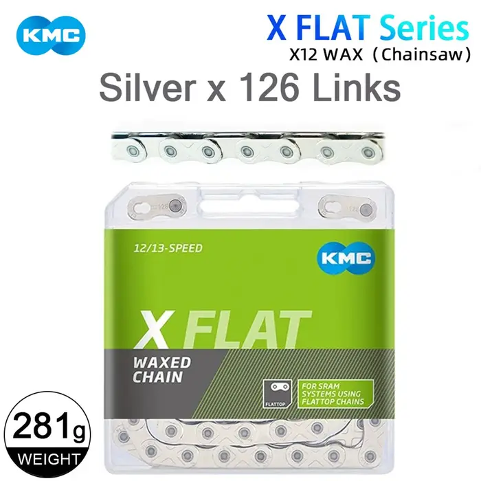 KMC X plat 12 vitesses chaîne de vélo conception plate vélo de montagne Curren pour SRAM rouge 12S v