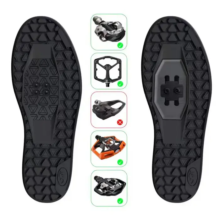 Chaussures de cyclisme pour hommes, vtt, descente, Enduro, chaussures de vélo de montagne, compatibl