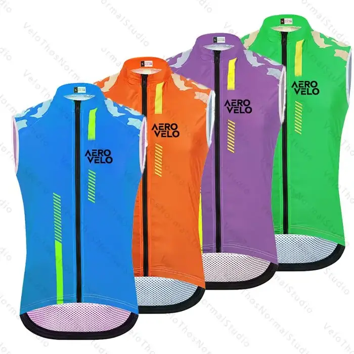 Gilet de cyclisme AERO VELO 2026 pour homme – Coupe-vent