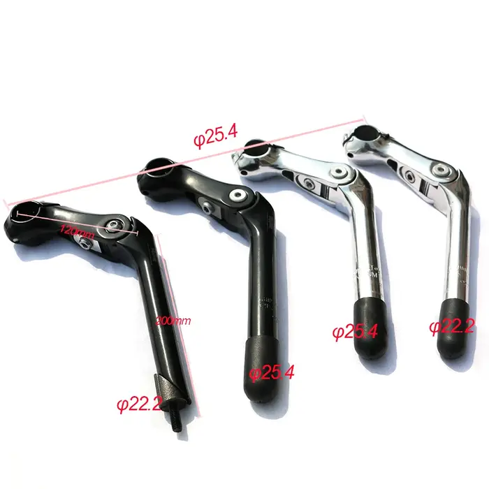Tige de vélo 22,2 mm 25,4 mm réglable, pliable, pour VTT, en alliage d'aluminium, pour vélo de ville, pièces et accessoires universels pour vélo