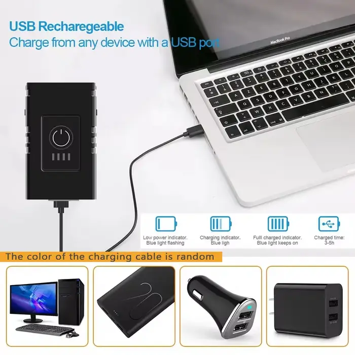 Lampe de poche LED aste USB pour vélo, éclairage avant de vélo, lampe de sauna de vélo, lampe VTT, 6 modes, BK02, T6