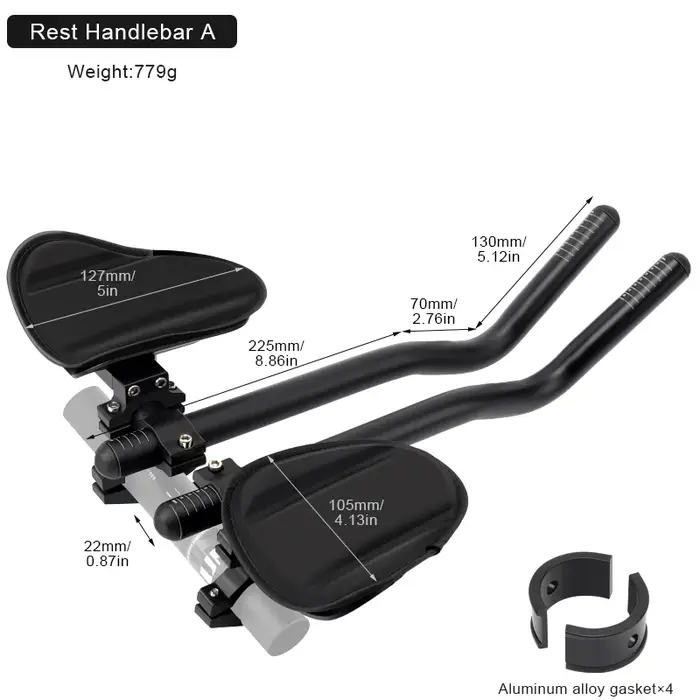 Extension de guidon de vélo TT