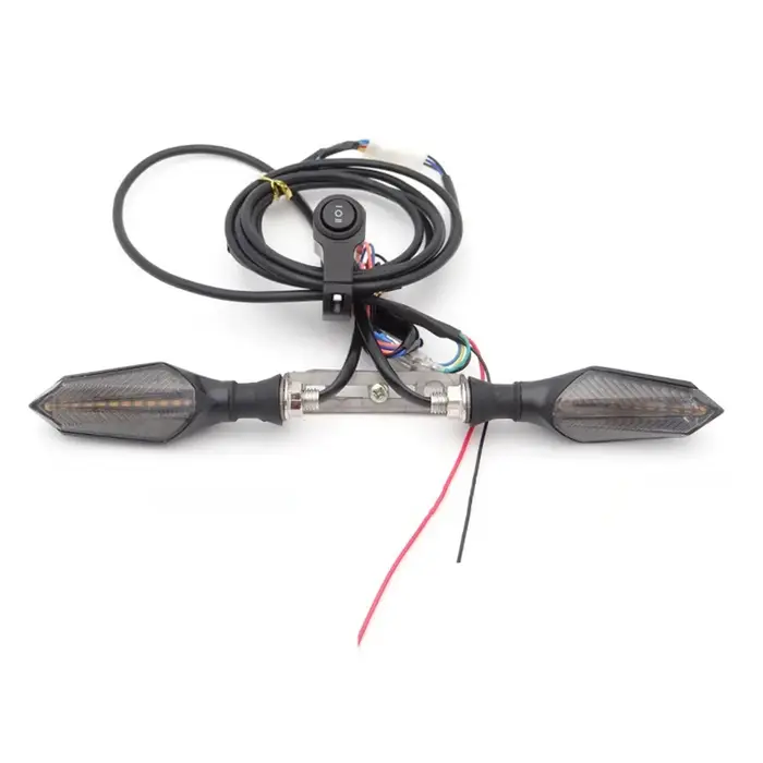 E vélo 48V 60V vélo électrique étanche câble lumière ensemble avant arrière clignotant dynamique clignotants Scooter