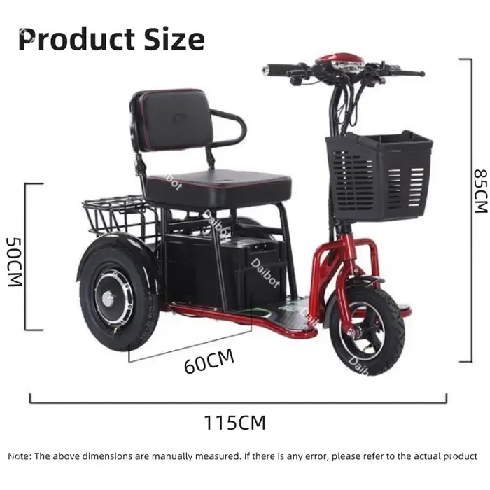 Tricycle électrique à double moteur
