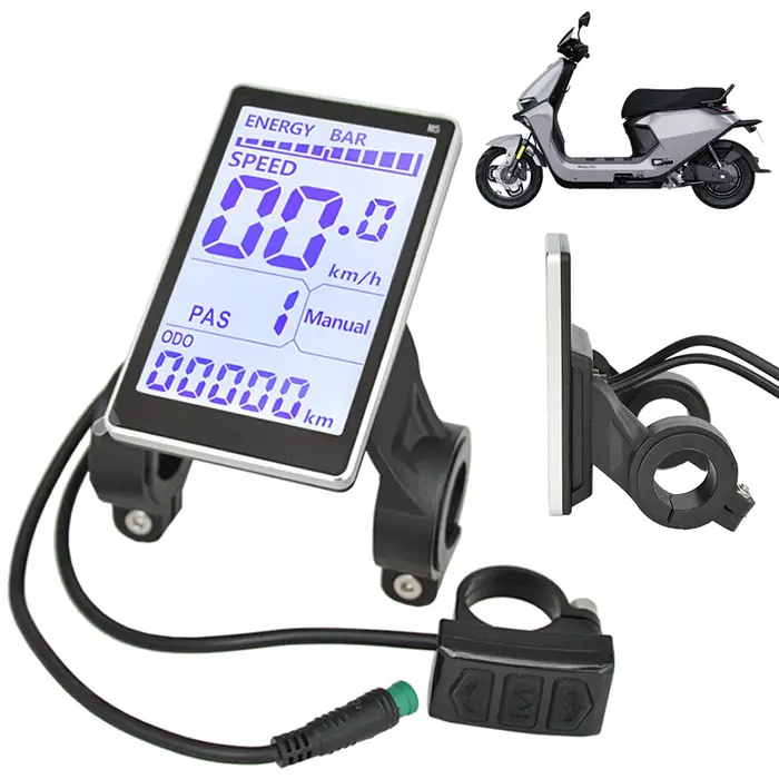 Écran d'affichage LCD pour vélo électrique 24-48V