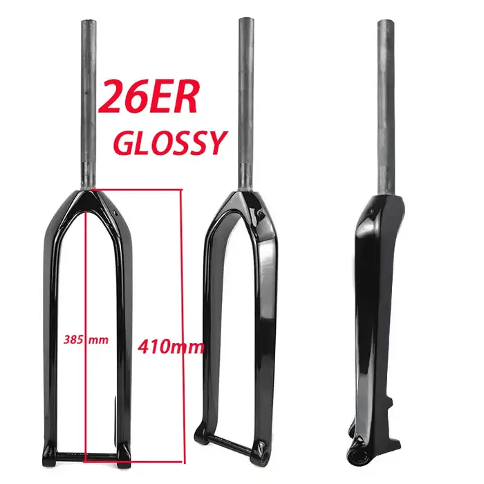Fourche de vélo VTT FCFB à axe traversant Boost 15*110mm entièrement en fibre de carbone, fourche ri