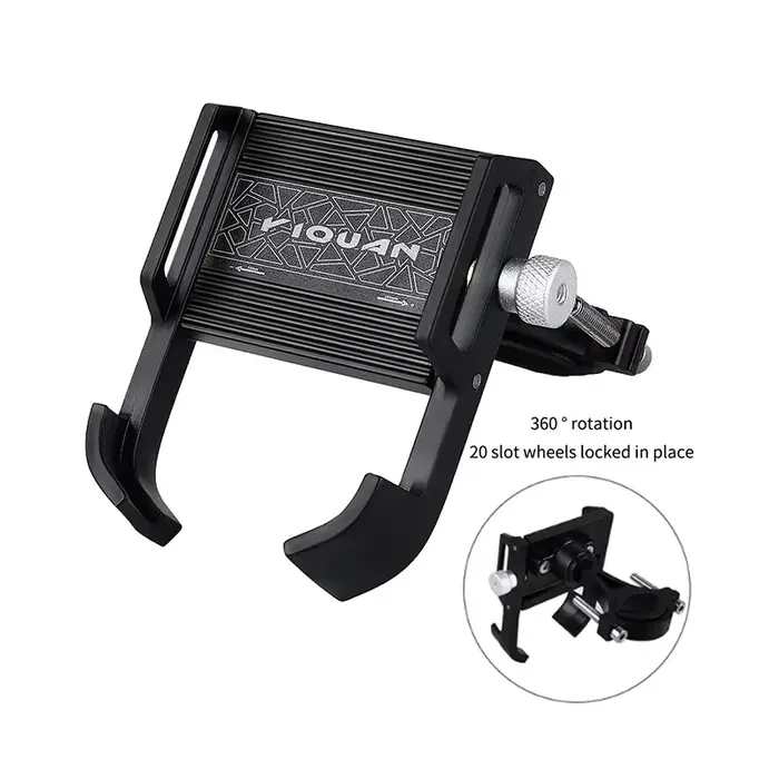 Support de téléphone en alliage d'aluminium pour vélo de route, étanche, résistant à l'usure, rotati