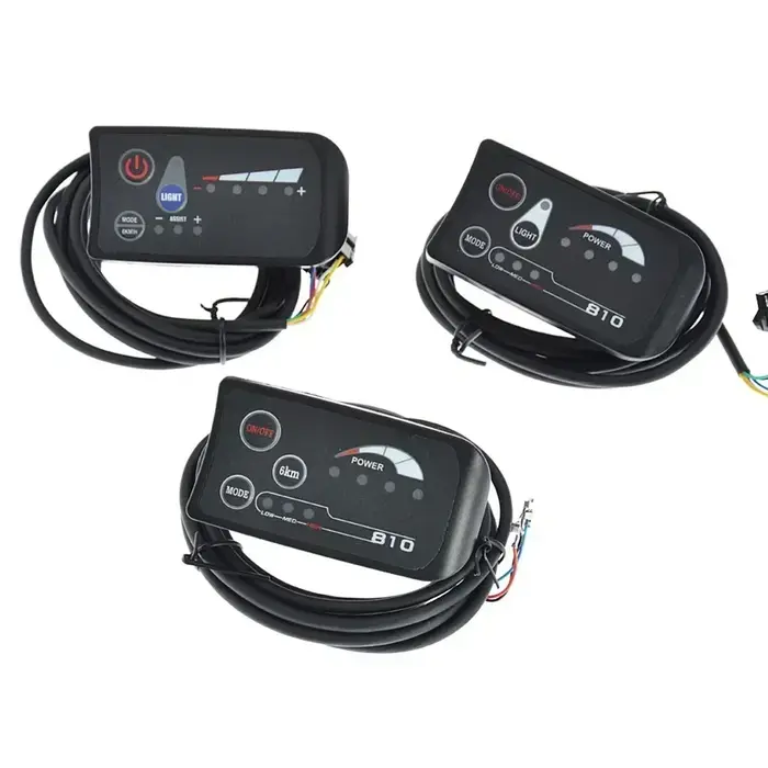 24 V/36 V/48 V vélo électrique 810 LED affichage panneau de commande en plastique kits d'écran de haute qualité e-bike accessoires de cyclisme