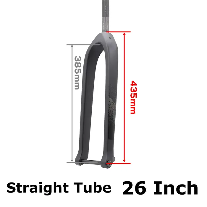 Fourche Boost pour vtt, axe traversant 15x110mm, fourche avant de vélo rigide droite ou pelée entièr