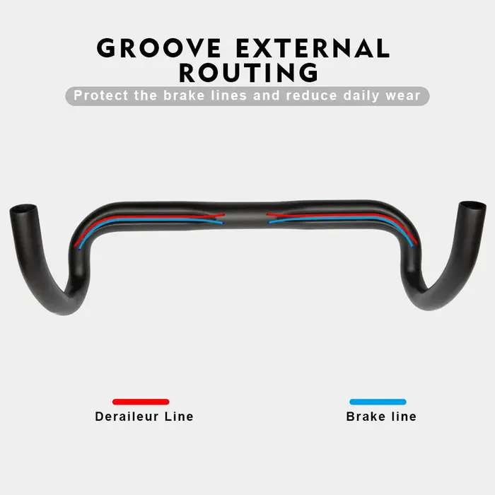 RXL SL 31.8mm barre de chute en carbone guidon de vélo de route 380/400/420/440mm UD mat routage externe barres de