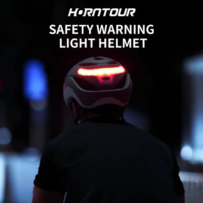 Horntour casque de vélo Ride LED lumières course