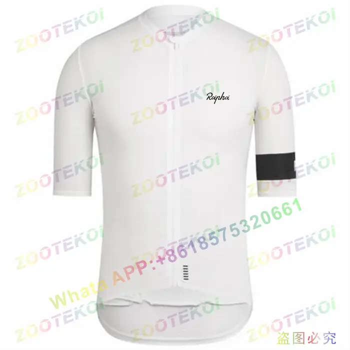 Maillot de cyclisme Pro Aero en polyester léger à manches courtes avec fermುವure éclair complète et poches arrière pour vélo de route été