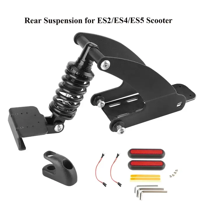 Convient aux scooters Ninebot ES2/ES4/ES5ES avec installation non destructive de ressorts de suspension arrière et amortisseurs