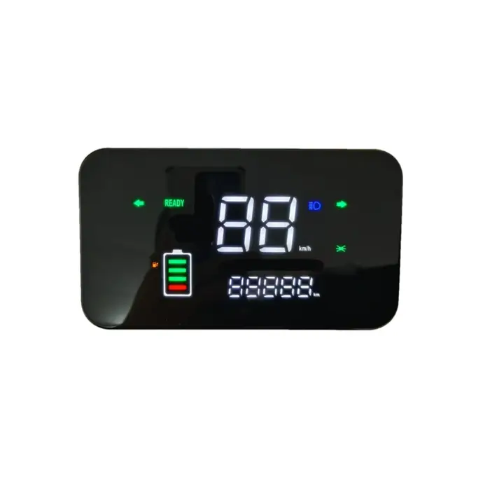 Vélo électrique affichage LED moto compteur de vitesse batterie clignotant