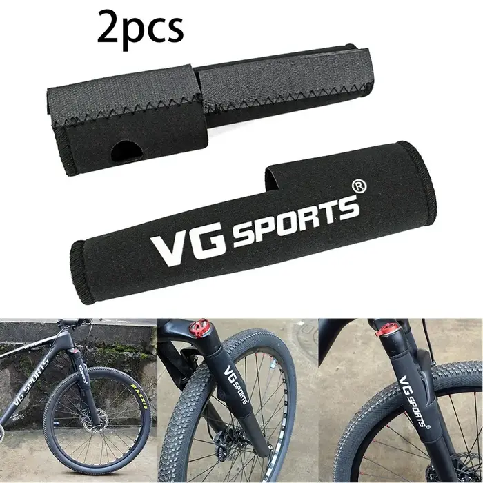 1 paire de coussinets de protection pour fourche avant de vélo, cadre de fourche, housse anti-choc e